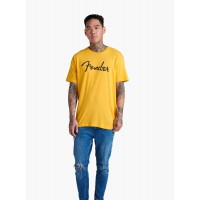 Lade das Bild in den Galerie-Viewer, Fender Spaghetti Logo T-Shirt, Butterscotch Blonde - M