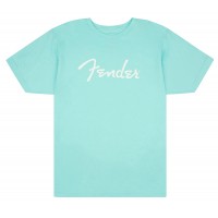 Lade das Bild in den Galerie-Viewer, Fender Spaghetti Logo T-Shirt, Daphne Blue - XL