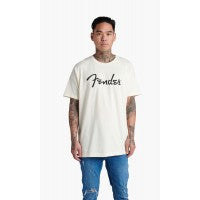 Lade das Bild in den Galerie-Viewer, Fender Spaghetti Logo T-Shirt, Olympic White - M