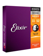 Lade das Bild in den Galerie-Viewer, Elixir E11027 Nano 80/20 Acoustic Custom/Light 11-52