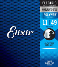 Load image into Gallery viewer, Elixir E12100 Poly Elec Medium 11-49 Set