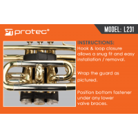 Lade das Bild in den Galerie-Viewer, Protec Leather Valve Guard for Cornet (L231)