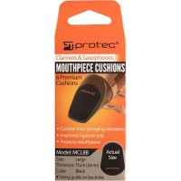 Lade das Bild in den Galerie-Viewer, Protec Woodwind Mouthpiece Cushions - Large Size, 0.8mm Thick, Black (MCL8B)