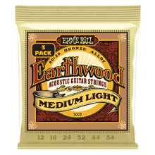 Lade das Bild in den Galerie-Viewer, Ernie Ball Ew Medium/Light (3 Set Pack) 12-54