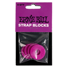 Lade das Bild in den Galerie-Viewer, Ernie Ball Strap Blocks 4 Pack Purple