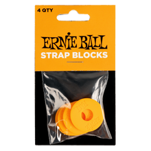 Lade das Bild in den Galerie-Viewer, Ernie Ball Strap Blocks 4 Pack Orange