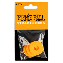 Lade das Bild in den Galerie-Viewer, Ernie Ball Strap Blocks 4 Pack Orange