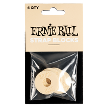 Lade das Bild in den Galerie-Viewer, Ernie Ball Strap Blocks 4 Pack Cream