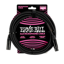 Lade das Bild in den Galerie-Viewer, Ernie Ball 15Ft Braided XLR Microphone Cable Black