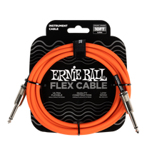 Load image into Gallery viewer, Ernie Ball Flex Instr Cable Straight/Straight 10Ft - Orange