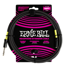 Load image into Gallery viewer, Ernie Ball Headphone Extension Cable 1/4 To 3.5mm 10Ft