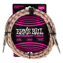 Load image into Gallery viewer, Ernie Ball 10' Braided Straight/Straight Cable - Emerald Argyle