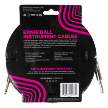 Load image into Gallery viewer, Ernie Ball 18' Braided Straight/Straight Cable - Purple Python