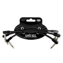 Load image into Gallery viewer, Ernie Ball 6" Flex Patch Cable - Black - 3-Pack