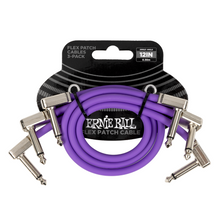 Load image into Gallery viewer, Ernie Ball 12" Flex Patch Cable - Purple - 3-Pack
