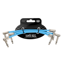 Load image into Gallery viewer, Ernie Ball 6" Flex Patch Cable - Blue - 3-Pack