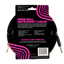 Load image into Gallery viewer, Ernie Ball 18' Braided Cable Straight/Straight - Pumpkin Pie