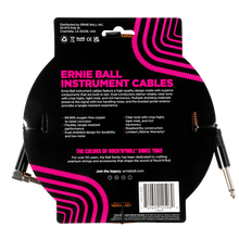 Load image into Gallery viewer, Ernie Ball 10' Braided Cable Straight/Angle - Pumpkin Pie