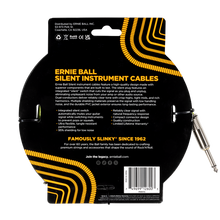 Load image into Gallery viewer, Ernie Ball 10' Classic Silent Cable Straight/Straight - Black