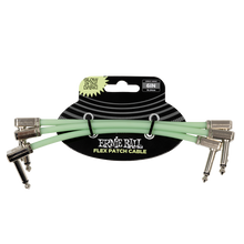 Load image into Gallery viewer, Ernie Ball 6" Flex Patch Cable - Glow In Dark - 3-Pack