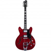 Lade das Bild in den Galerie-Viewer, Hagstrom Tremar Viking Deluxe - Wild Cherry Transparent
