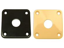 Lade das Bild in den Galerie-Viewer, Square plastic Les Paul jack plates (USA size)