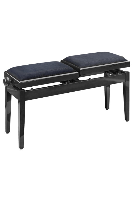 Stagg Double Black Bench Black Velvet