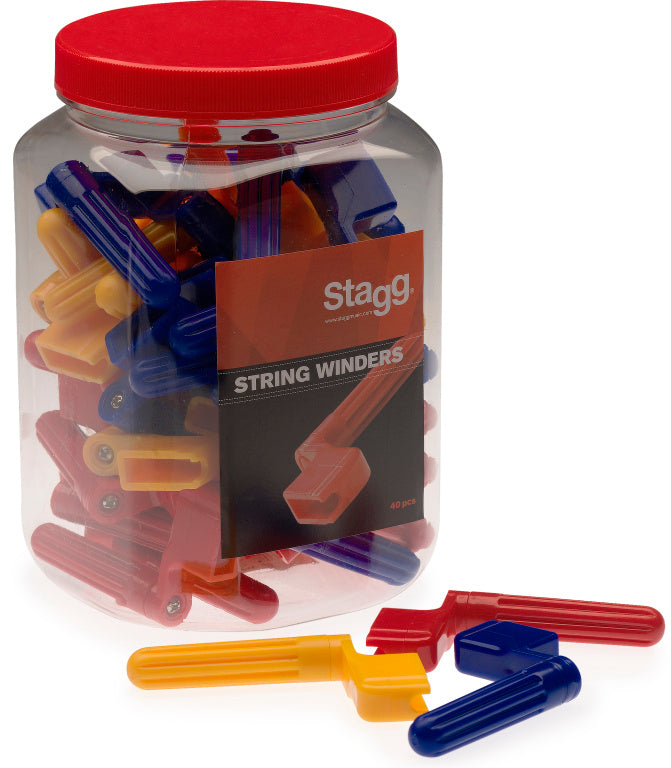 Stagg String Winder-40Pieces/Jar Colour
