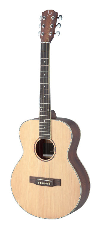 J.N Guitars Travel Acoustic Guitar Spruce Solid Mahogany Left Hand