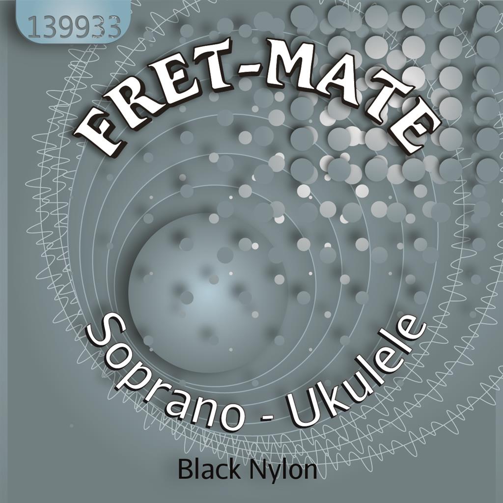 Fretmate Black Nylon Soprano Ukulele Set