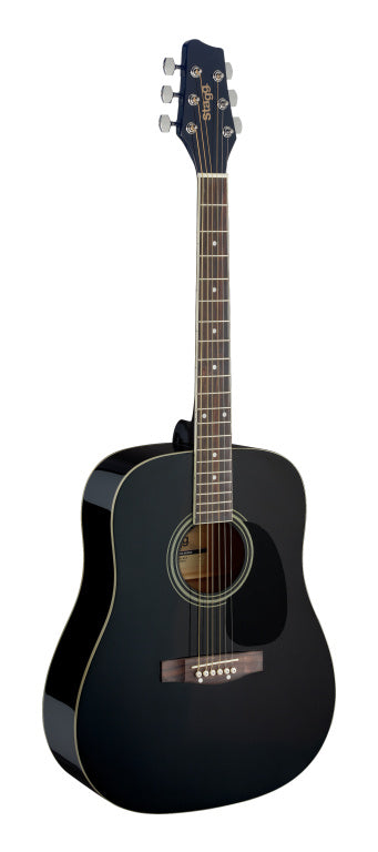 Stagg Dreadnought Acoustic Guitar-Black