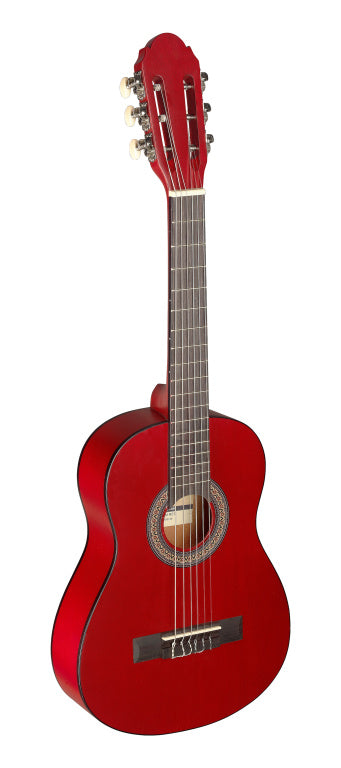 Stagg 1/4 Linden Classic Guitar/Red