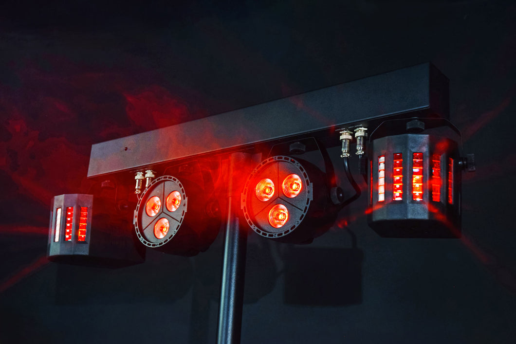 QTX Rechargeable LED Derby PAR Bar with Tripod