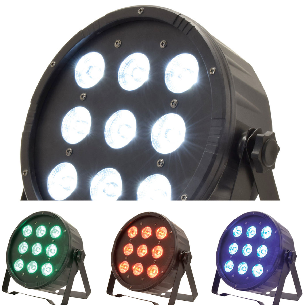 QTX PAR54 High Power Extra Flat 4-in-1 LED Plastic PAR Can