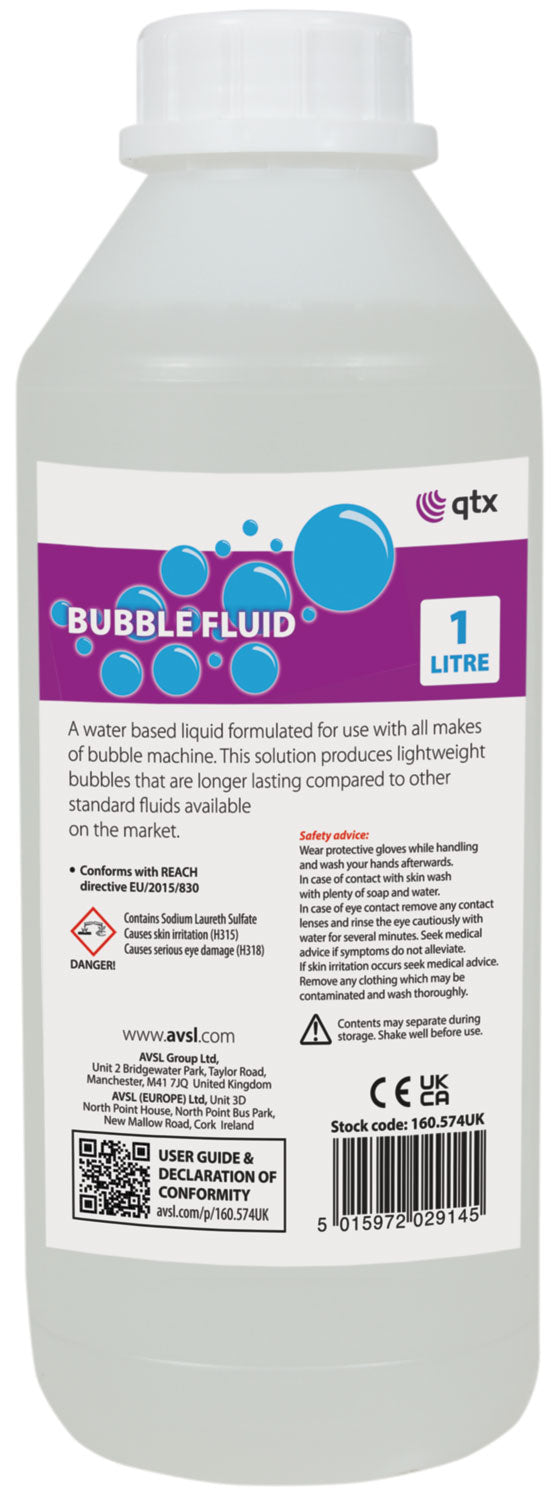 QTX Bubble Fluid, 1 litre