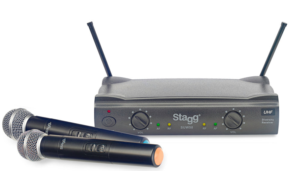 Stagg UHF Wireless 2 x Microphones 864.2-864.7