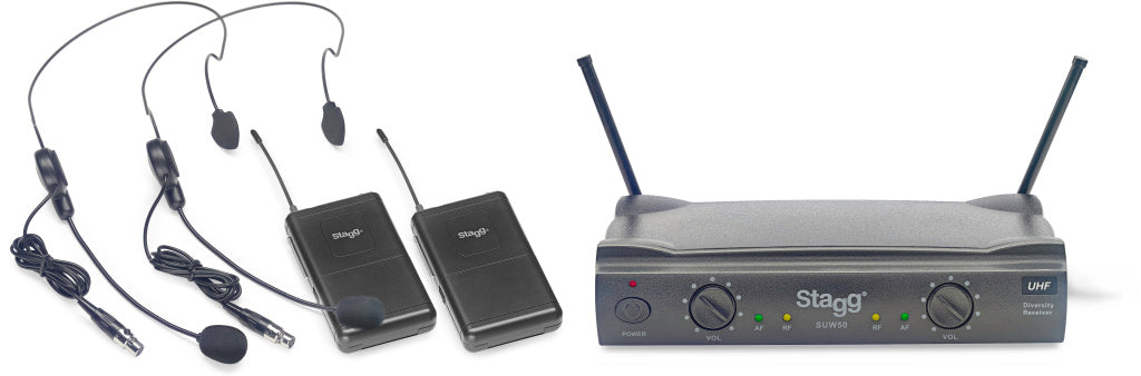 Stagg UHF Wireless 2 Headst. 863.8-864.5