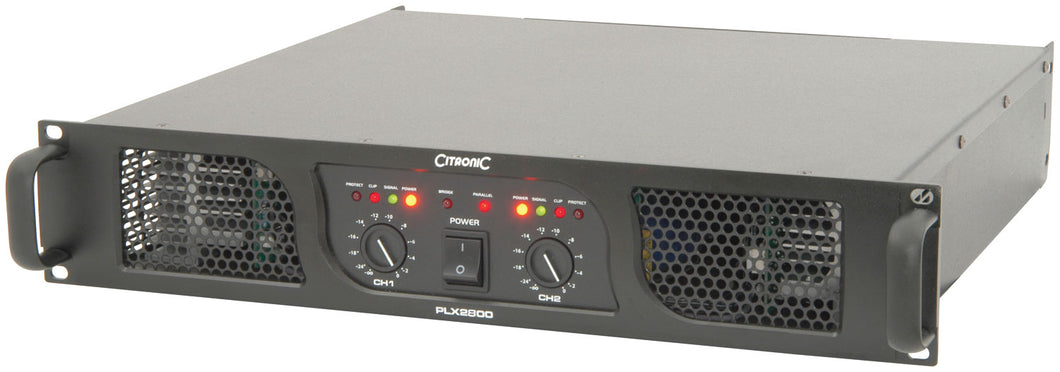 Citronic PLX2800 power amplifier, 2 x 1050W @ 4 Ohms