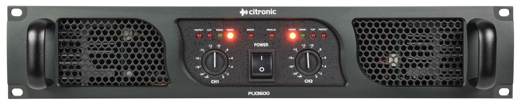 Citronic PLX3600 power amplifier, 2 x 1350W @ 4 Ohms