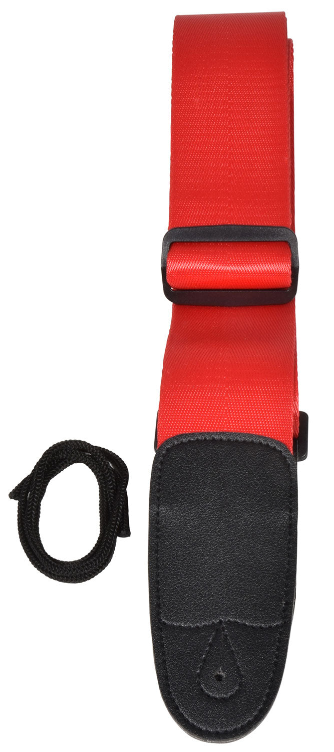 Chord Guitar Strap Webbing Red