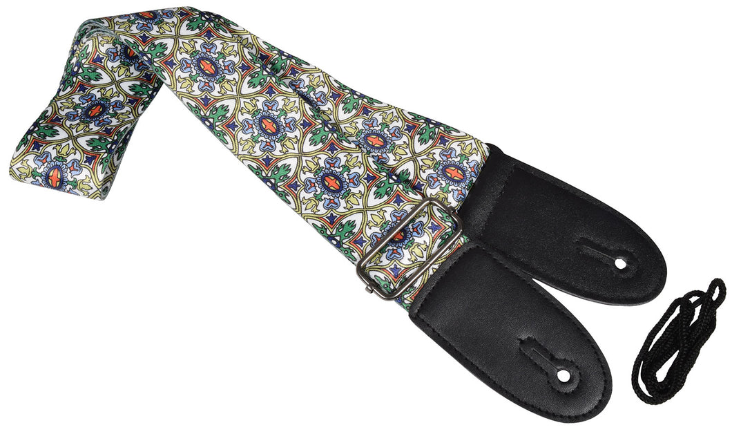 Chord Multi-colour Floral Deluxe Guitar Strap