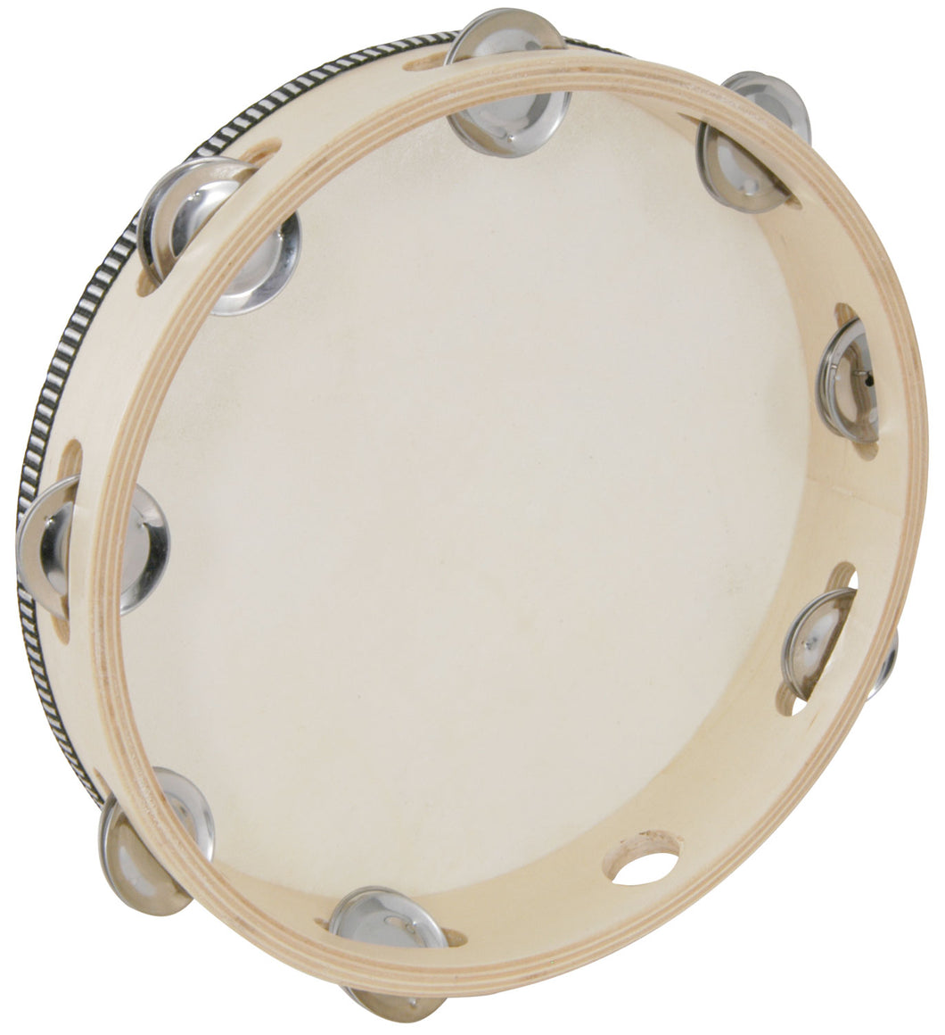 Chord Headed Tambourine 25cm (10