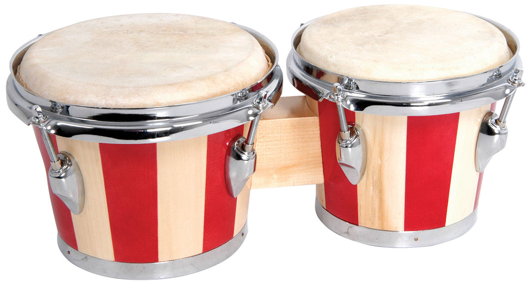 Chord Bongos 2-Tone Red inc Carry Bag