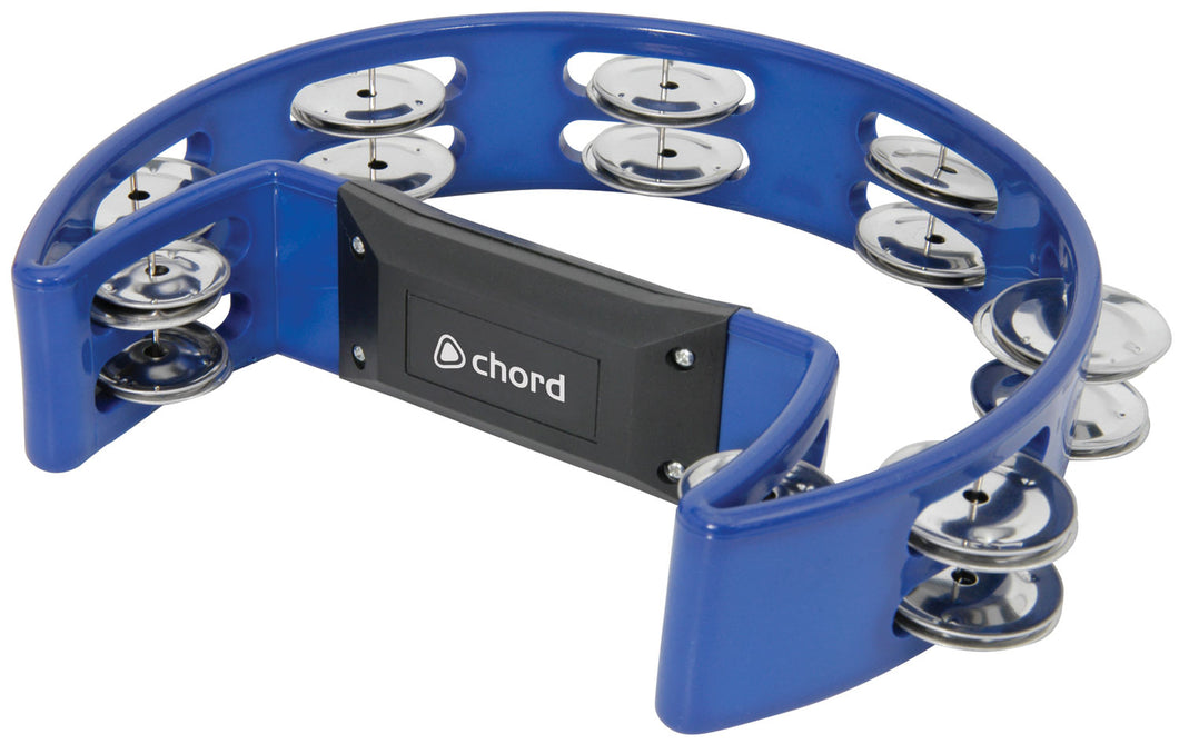 Chord Tambourine - Single D blue