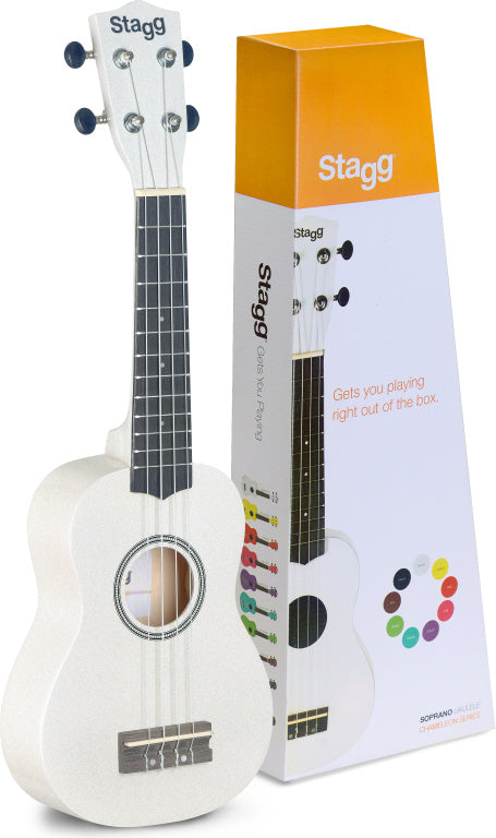 Stagg Soprano Ukulele White+Bag