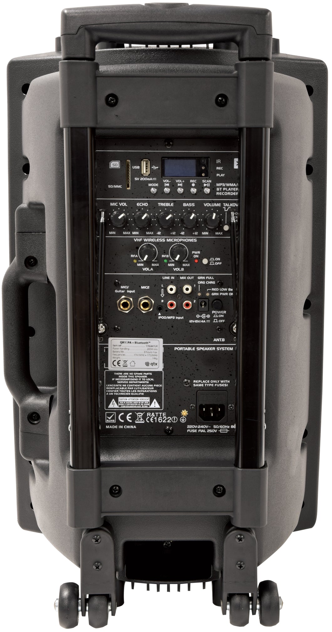 QTX QR15PABT Portable PA