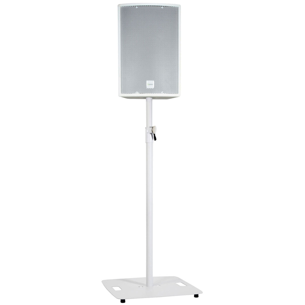QTX Speaker Stand with Square Base - White