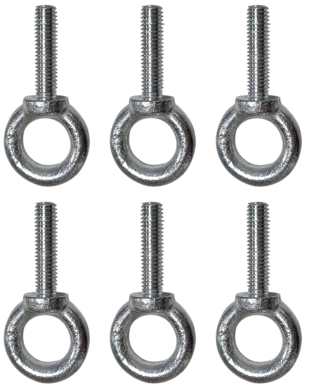 Citronic Pack of 6 x M8 Collared Eyebolts