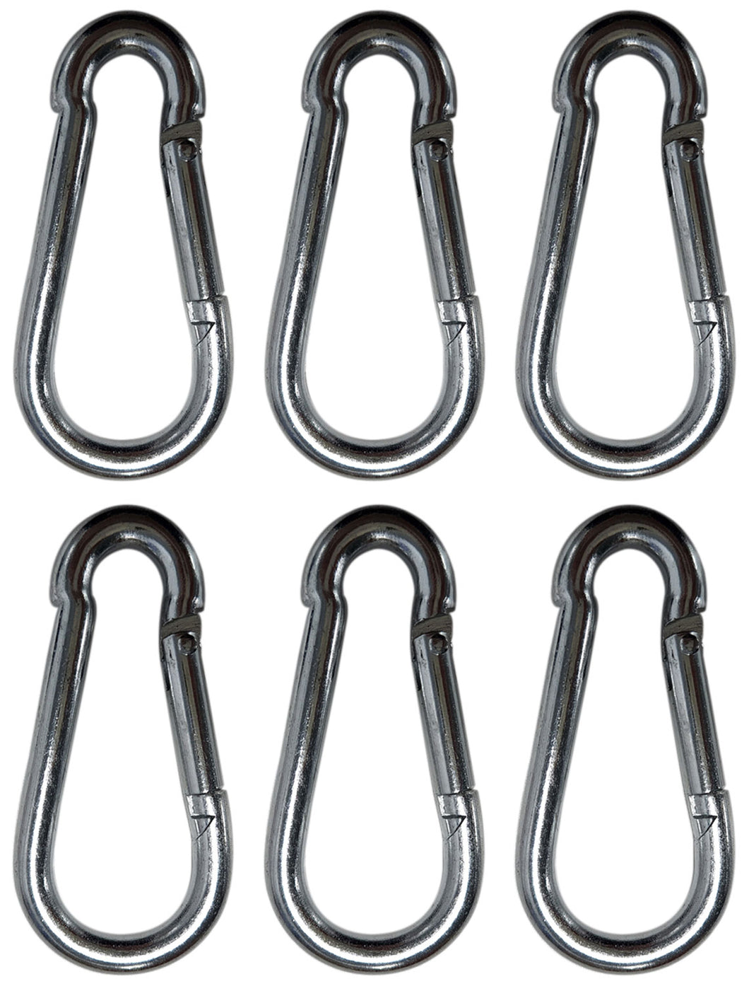 Citronic Pack of 6 x Spring Carabiners