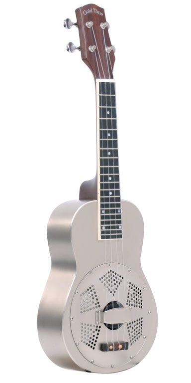 Gold Tone Metal Body Resonator Ukulele Concert+Bag